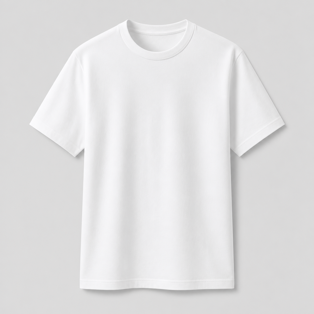 White Minimal Logo Tee