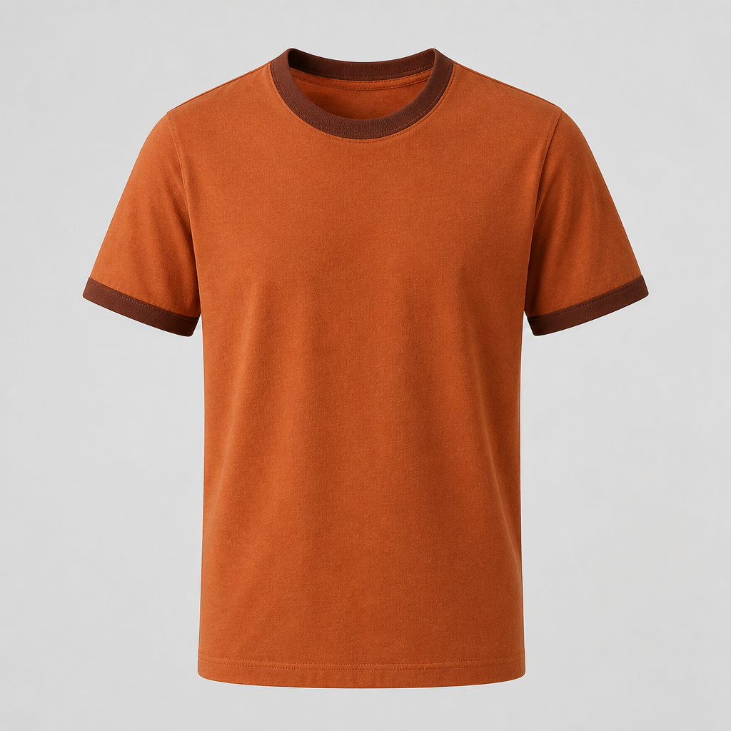 Rust Orange Ringer Tee