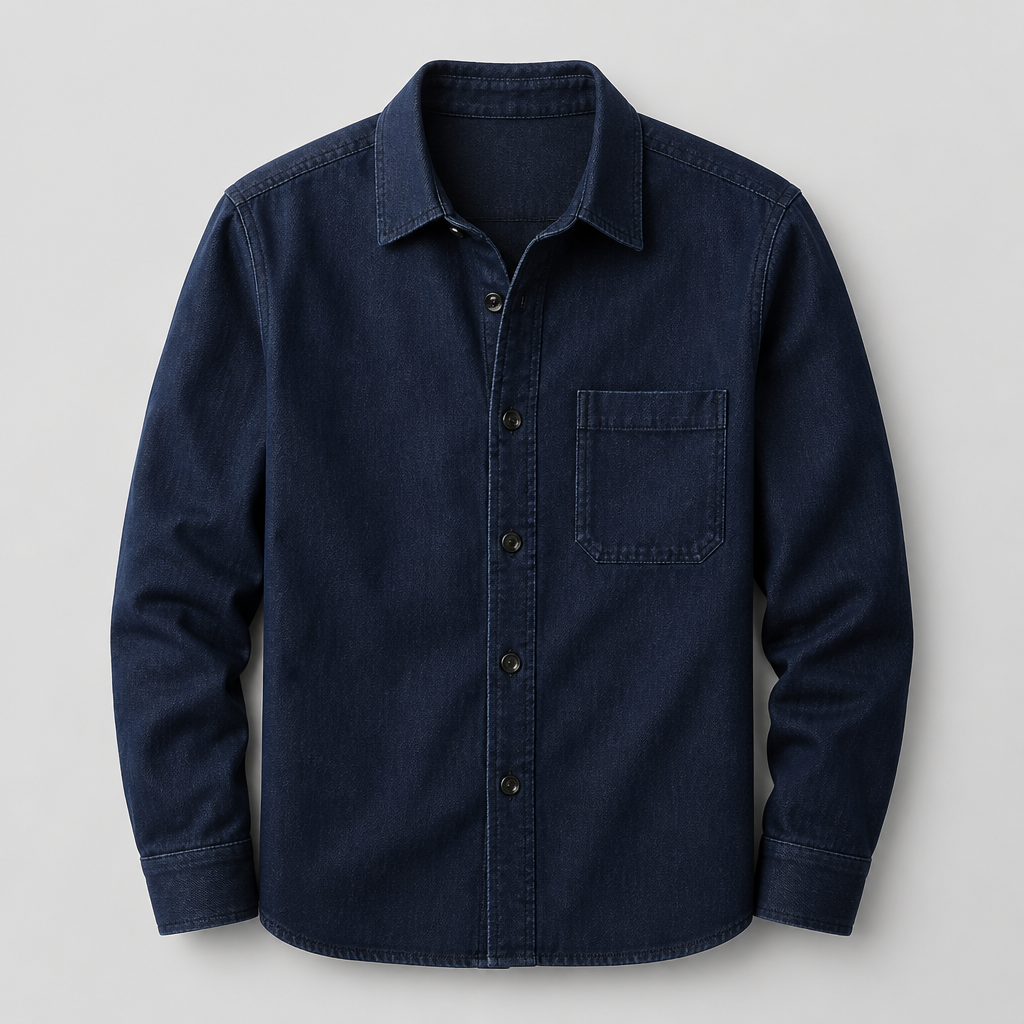 Navy Denim Overshirt