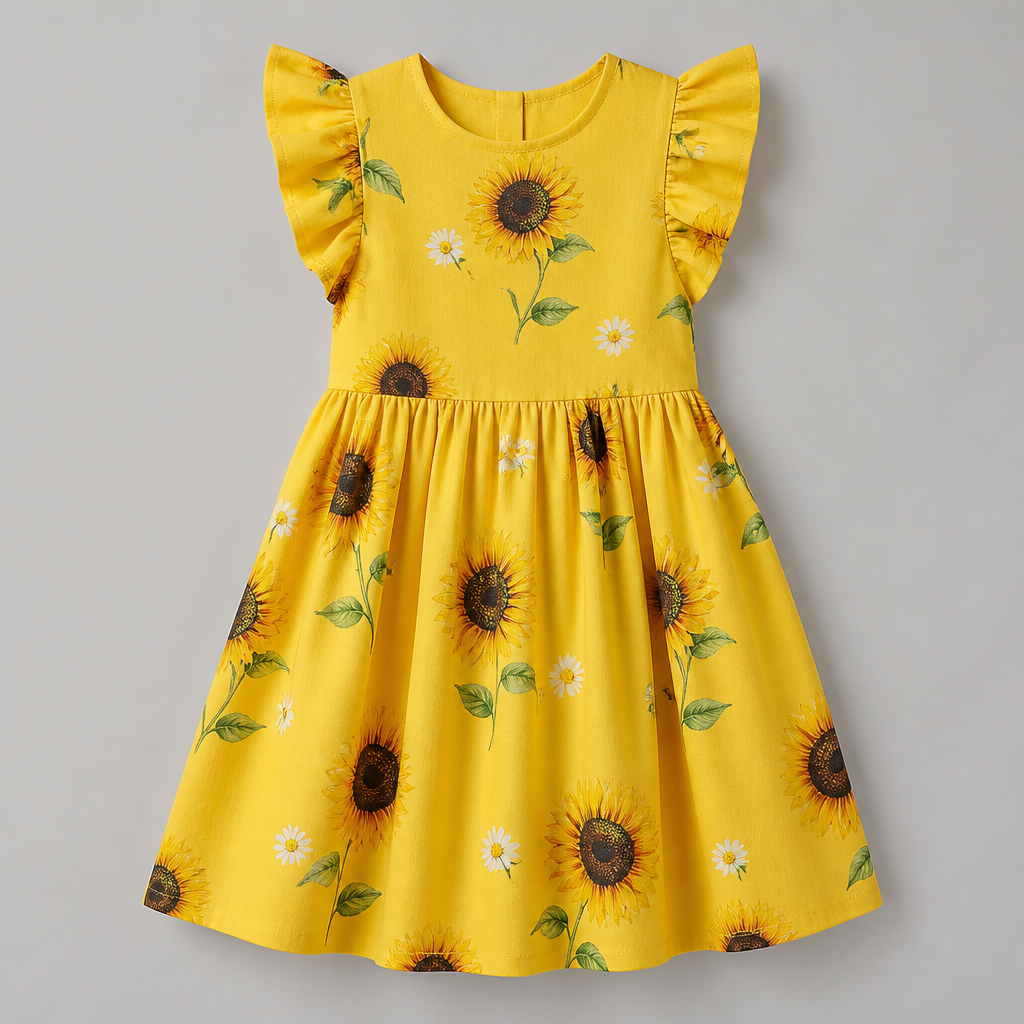 Yellow Sunflower Dress