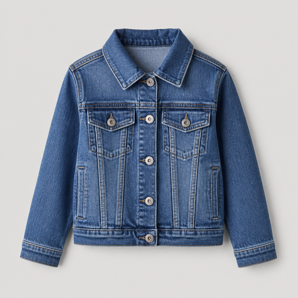 Blue Denim Jacket Girls