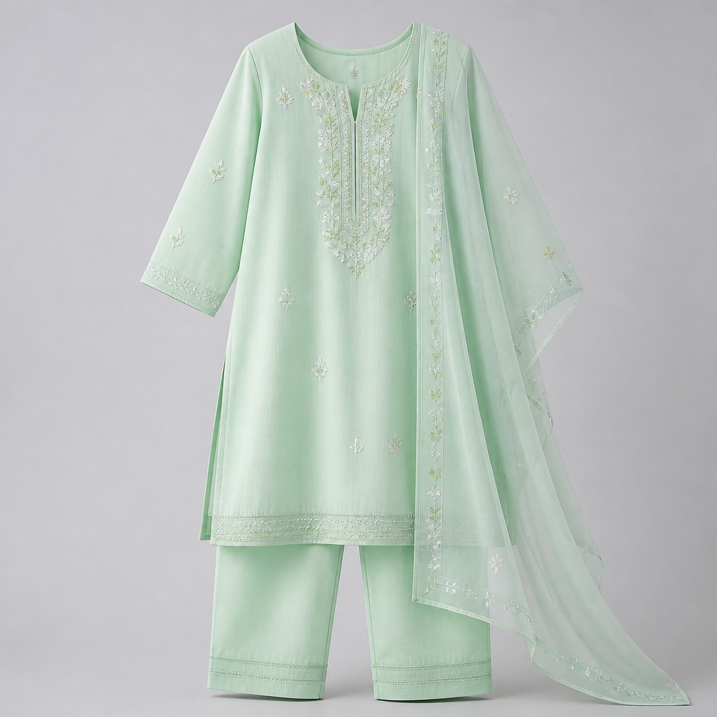Mint Green Kurti Set